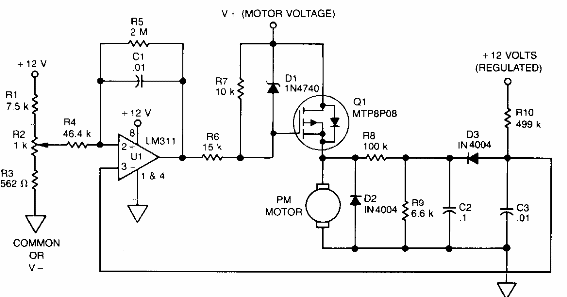 Control de velocidad para motor PM 
