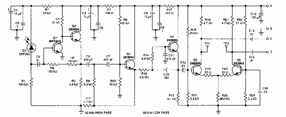 Receptor de luz modulada 
