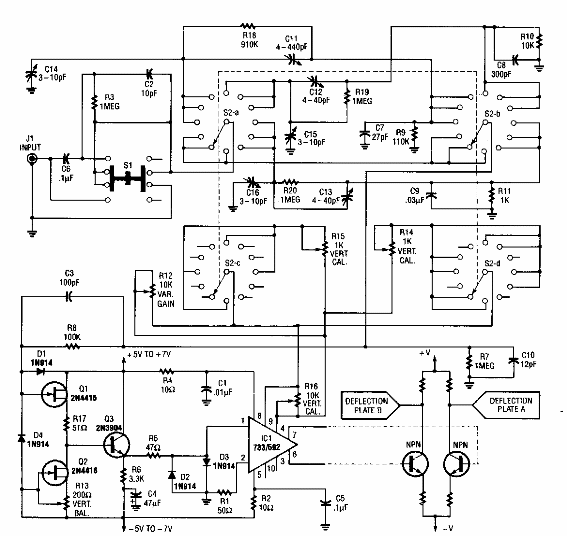 Preamplificador para osciloscopio 
