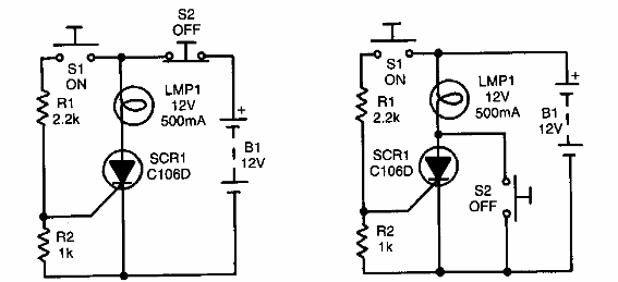 Se enciende y apaga con SCR 
