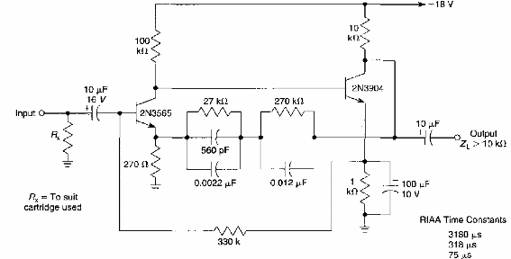 Preamplificador RIAA 
