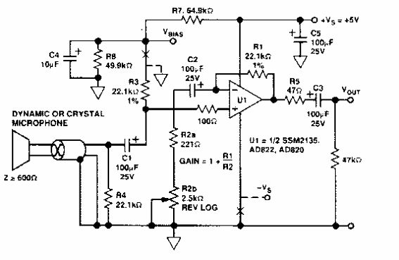 Preamplificador de micrófono 
