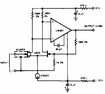 Amplificador de fugas ultrabajo 
