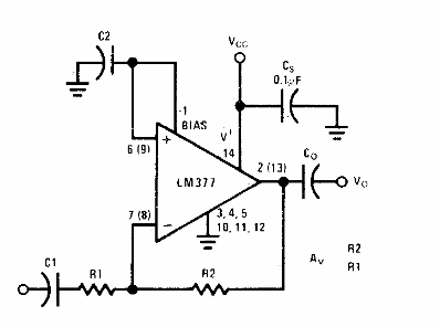 Amplificador inversor 
