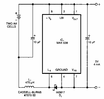 Inversor de 3 a 5 V 
