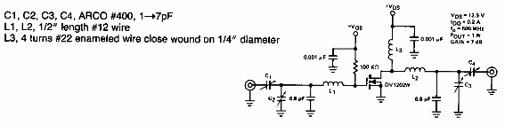 Amplificador de 500 MHz 
