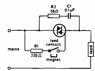 Interruptor estático con triac 
