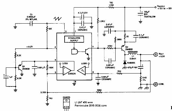 Convertidor reductor de 5V x 500 mA 
