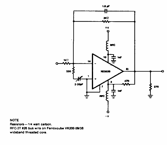 Amplificador UHF 
