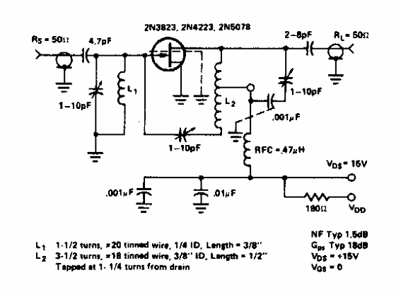 Amplificador de 200 MHz neutralizado 
