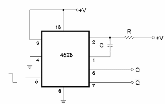 Monoestable con el 4528 
