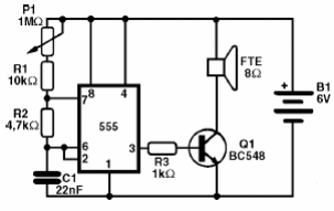 Oscilador de audio con el 555 
