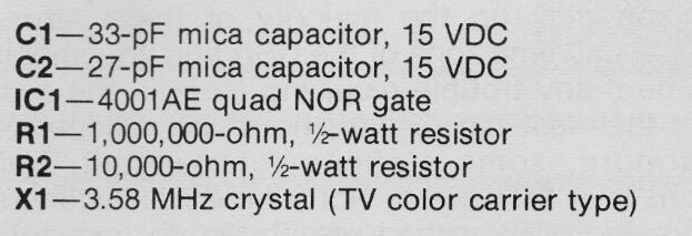 Oscilador XTAL CMOS 
