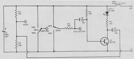 Probador de transistores 
