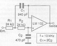 Filtro com el LM102 
