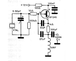 Oscilador XTAL de 4 a 20 MHz 
