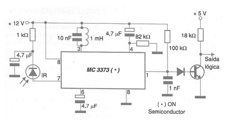 Sensor de infrarrojos con MC3373
