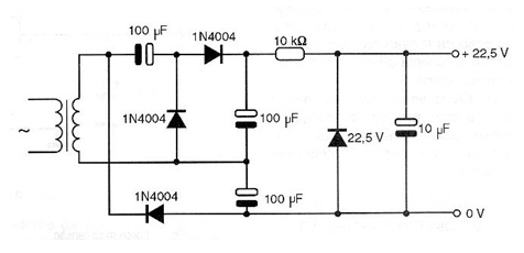 Fuente de 22,5 V
