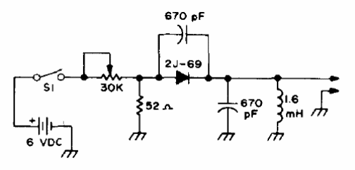 Oscilador de 100 kHz con diodo de túnel 
