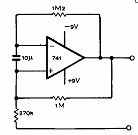 Oscilador de 3.8 kHz con el 741 
