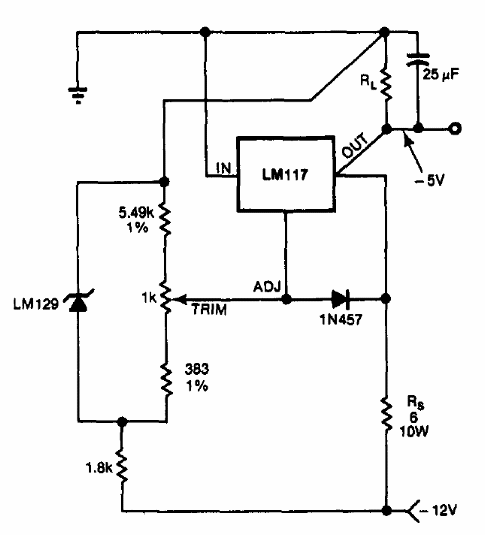 Regulador negativo de 5V 
