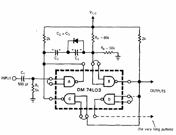 TTL monoestable de baja potencia 
