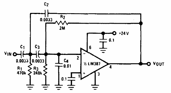 Filtro de ruido LM387 
