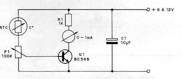 Termómetro electrónico simple 
