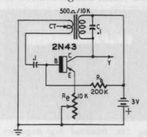 Oscilador transistorizado antiguo 
