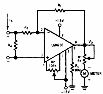 Amperímetro LM4250 
