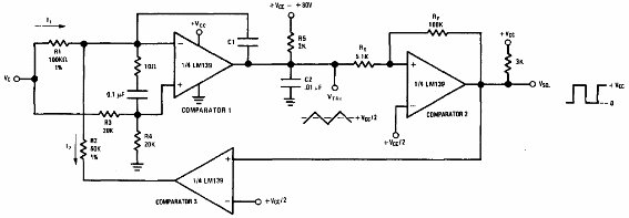 Oscilador de clock LM139 
