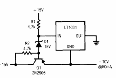 Referencia de tensión negativa de 10 V LT031 
