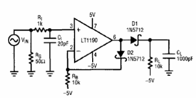 LT1190 Detector rápido de pulso 
