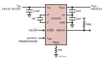 Cargador de supercapacitor com el LTC3225 
