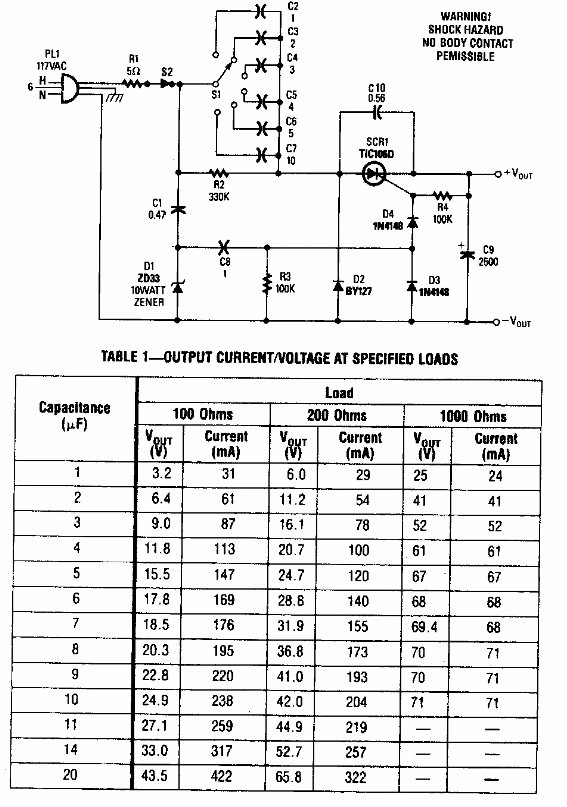 Fuente sin transformador
Fuente sin transformador