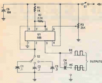 Oscilador rectangular 555 
