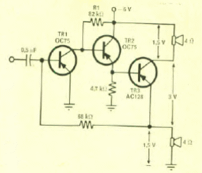 Amplificador de 3 transistores
Amplificador de 3 transistores