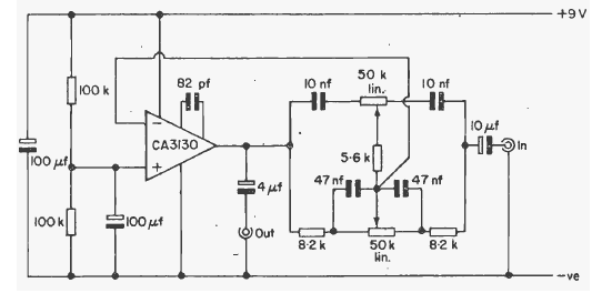 Control de tono CA3130
