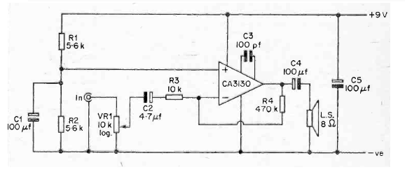 Microamplificador CA3130 
