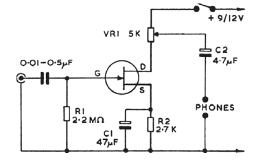 Preamplificador de auriculares 
