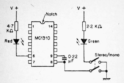 Indicador estéreo MC1310 
