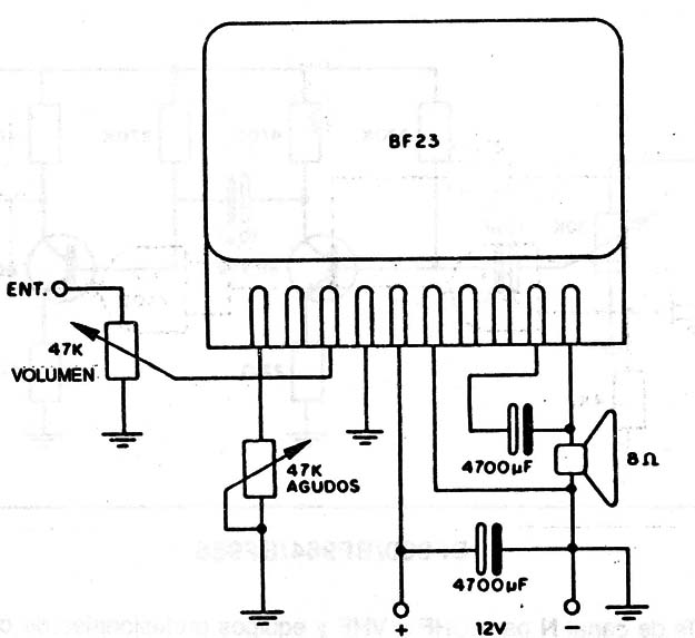 Amplificador BF23
