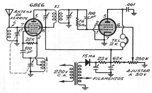 Receptor Super-Heteródino de 2 Válvulas 
