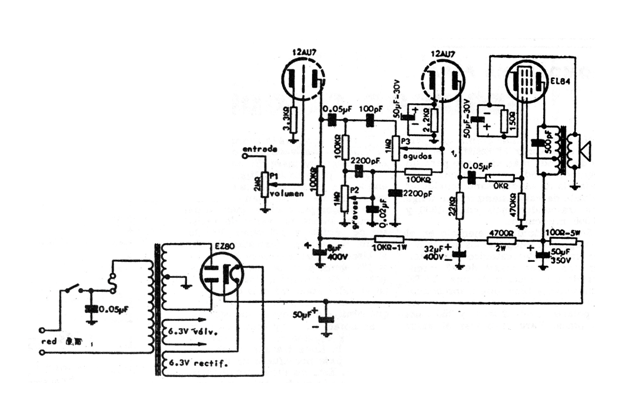 Preamplificador y Amplificador Valvulado 
