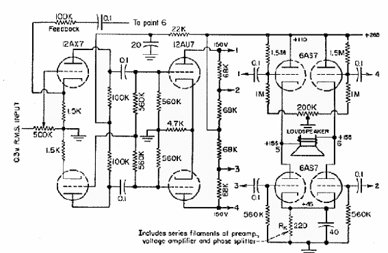 Amplificador de 8 W sin transformador 
