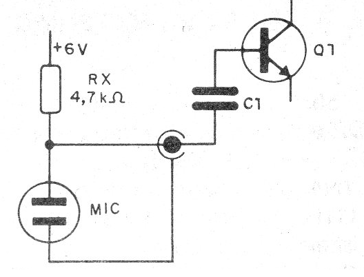 Figura 5 - Uso del micrófono de electreto
