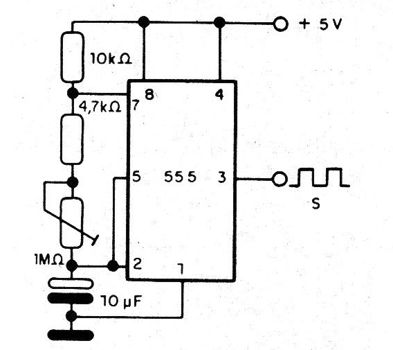 Figura 6 - Clock lento con el 555
