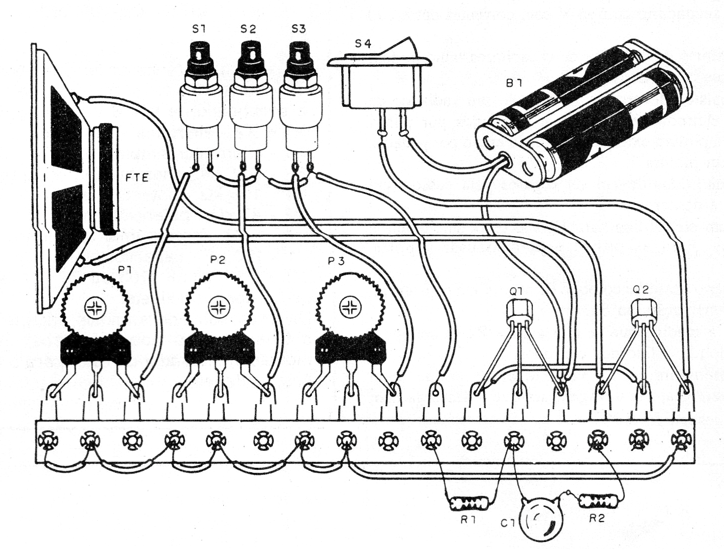 Figura 2 - Montaje en puente de terminales.
Figura 2 - Montaje en puente de terminales.