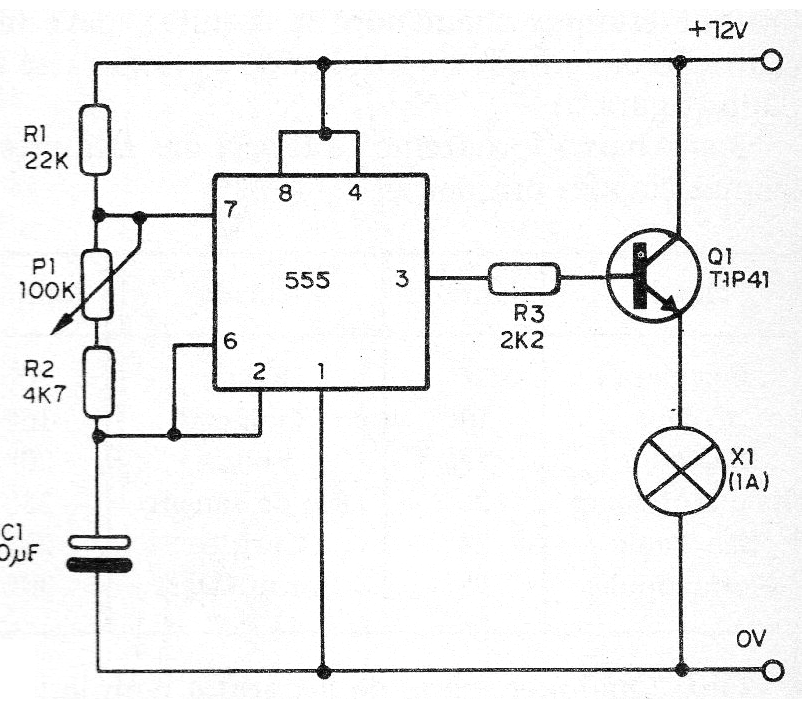 Figura 1 - Diagrama del intermitente
Figura 1 - Diagrama del intermitente