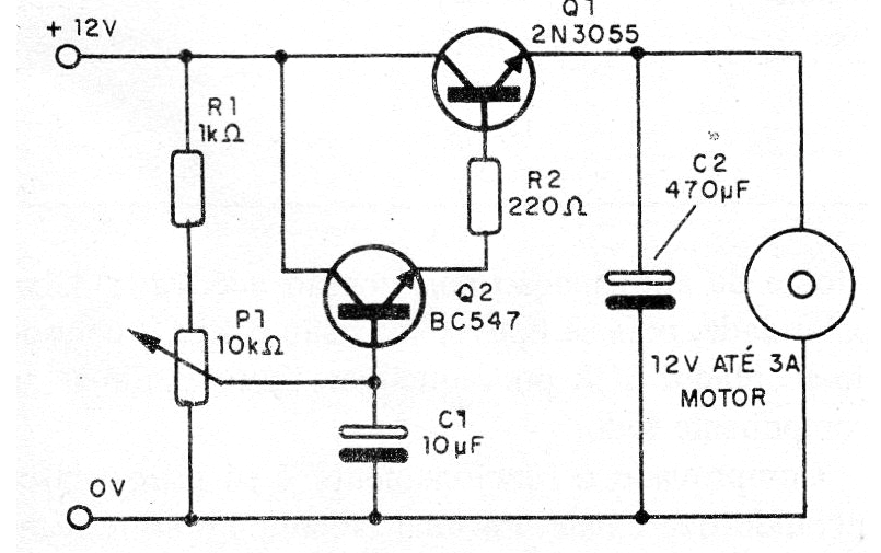 Figura 1 - Circuito completo del control de velocidad
Figura 1 - Circuito completo del control de velocidad